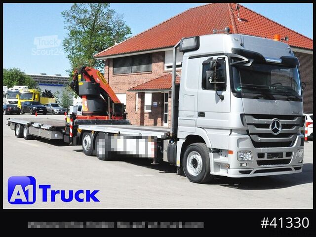 Åben trailer STEHMANN ZZW 16, Container, verbreiterbar, ausziehbar, oben gekuppelt