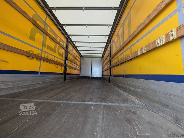Open aanhangwagen met zeil Fliegl TPS 100 Durchlader Plattformanhänger