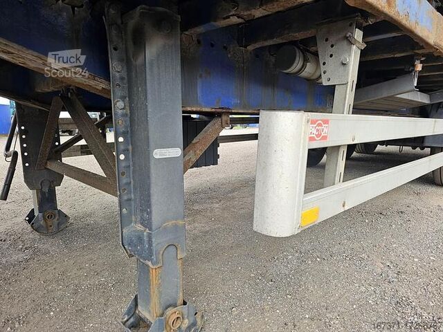 Plokščia platforma PACTON 3 AXLE FLATBED TRAILER BPW DRUM