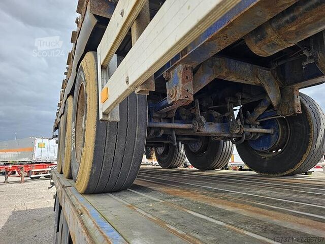 Plokščia platforma PACTON 3 AXLE FLATBED TRAILER BPW DRUM