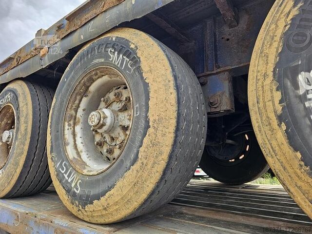 Plokščia platforma PACTON 3 AXLE FLATBED TRAILER BPW DRUM