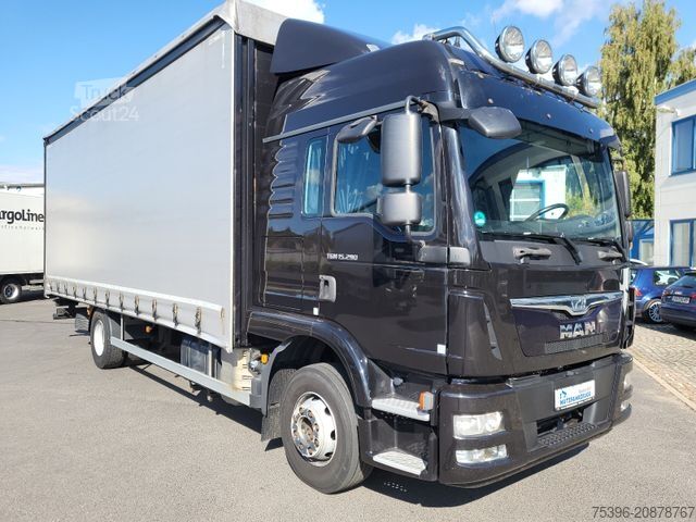 Platformas kravas automašīna ar tentu MAN TGM 15.290 BL Curtainside-Edscha, 1.Hand