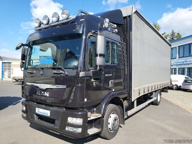 Platformas kravas automašīna ar tentu MAN TGM 15.290 BL Curtainside-Edscha, 1.Hand