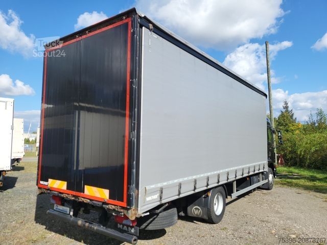 Platformas kravas automašīna ar tentu MAN TGM 15.290 BL Curtainside-Edscha, 1.Hand