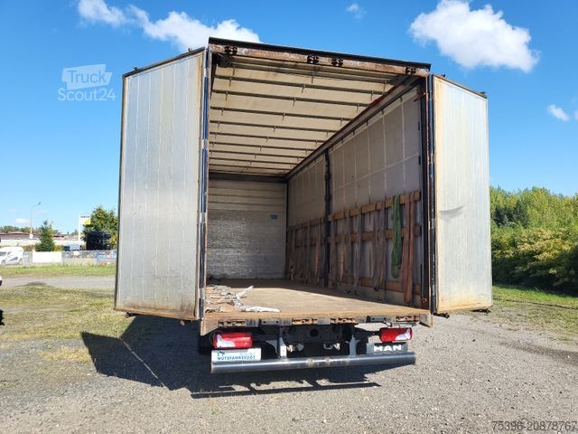 Platformas kravas automašīna ar tentu MAN TGM 15.290 BL Curtainside-Edscha, 1.Hand