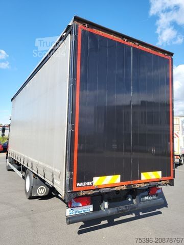 Platformas kravas automašīna ar tentu MAN TGM 15.290 BL Curtainside-Edscha, 1.Hand