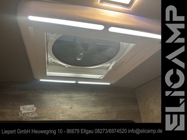 Autorulotă ROBETA Helios 165PS Gasfrei - Lithium - Solar - Hubbett