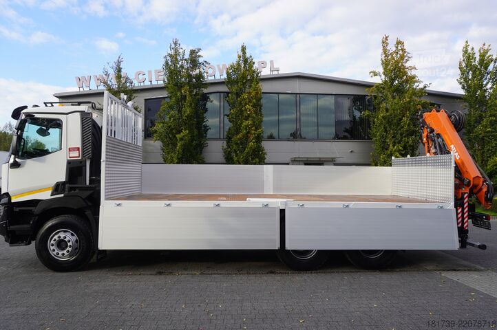 Plattform mit Kran Renault C380 Comfort 6x4 / Atlas 172.3E crane
