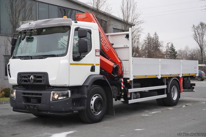 Plattform mit Kran Renault C280 DTI 8 / FASSI crane 5.6T / 560 mth