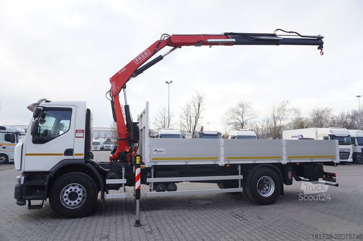 Plattform mit Kran Renault C280 DTI 8/ FASSI crane F135A.22/ 8units
