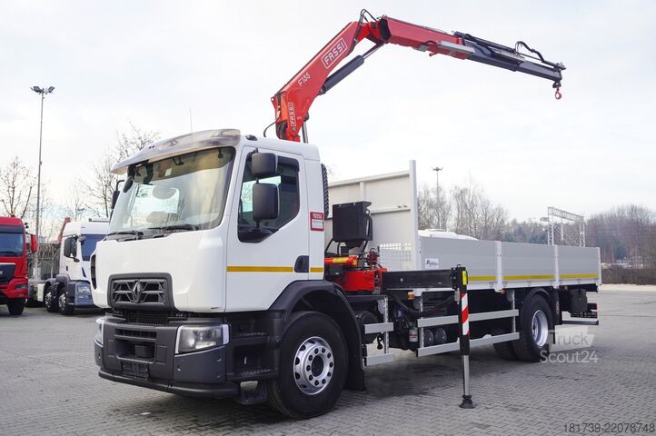Plattform mit Kran Renault C280 DTI 8/ FASSI crane F135A.22/ 8units