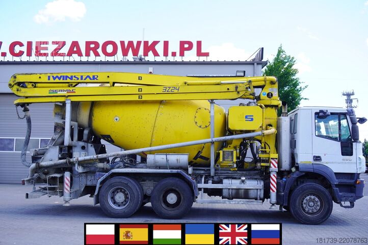 Mešalec za beton s črpalko Iveco Trakker 450 6x4 / Sermac Twinstar 3Z24