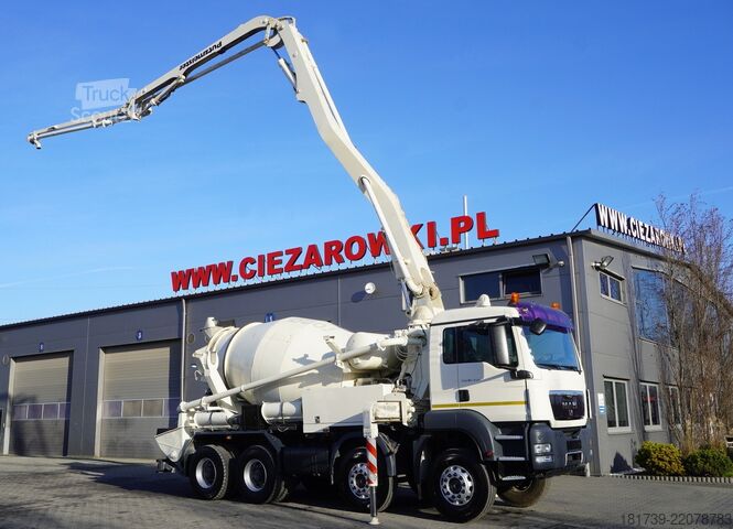 Pompă de amestec MAN TGS 32.400 8x4 Concrete Mixer Pump truck