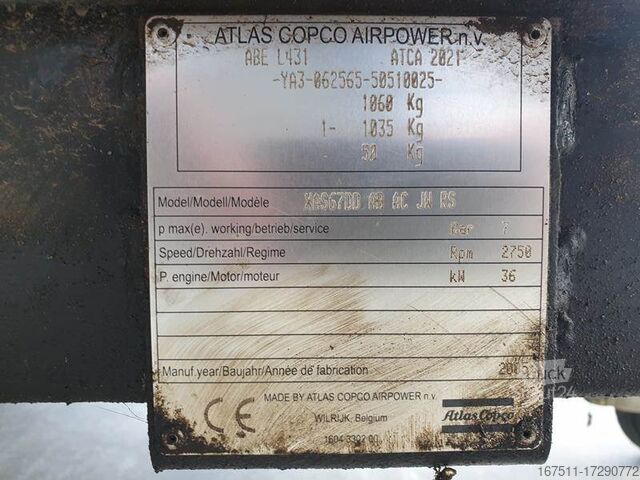 Compresor Atlas Copco XAS 67 DD - G