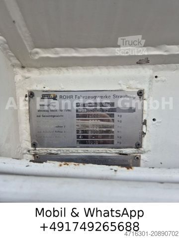 Tanker semitrailer ROHR TAL-A-MKZA *43m³/1xKammer/Mineralöle-Kl.-3/Alcoa