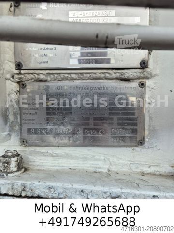 Tanker semitrailer ROHR TAL-A-MKZA *43m³/1xKammer/Mineralöle-Kl.-3/Alcoa