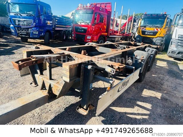 Remolque con chasis intercambiable FLIEGL TWP 180 Tandem BDF Tiefgekoppelt *Scheibenbremse