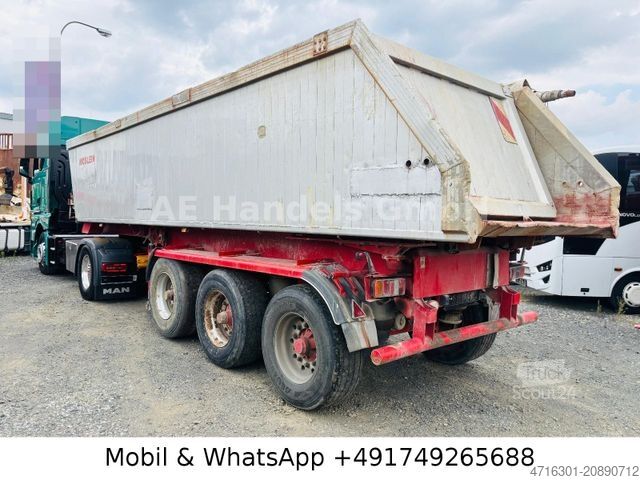 Semi-remorque benne MÖSLEIN SKAM 3 *22m³/Aluminium Kasten/Lift/BWP/Trommel