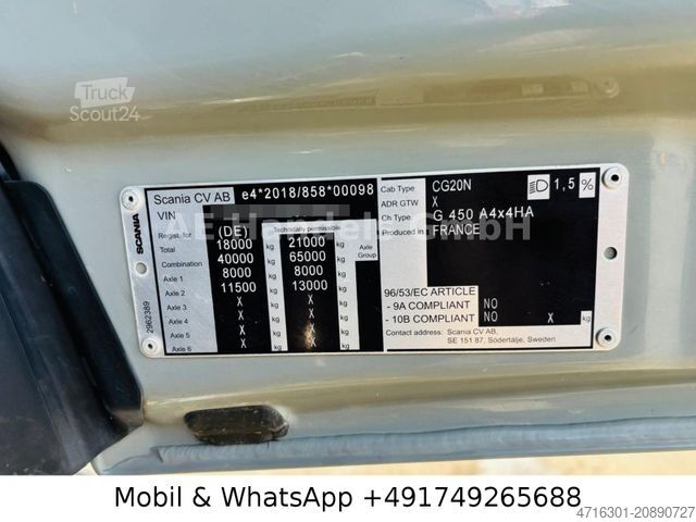 Tracteur SCANIA Scania G 450 LoF Zul. 4x4 BL*2-Kreis-Hydr/AP/LDW
