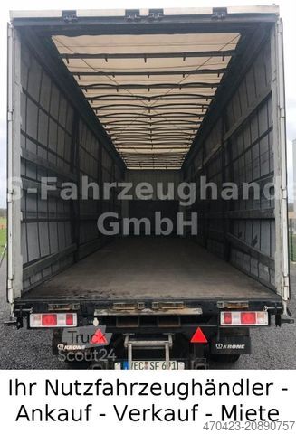 Atvira puspriekabė su tentu KRONE Profi Liner SDP 27*PalK*LiftA*LenkA*StaplerH