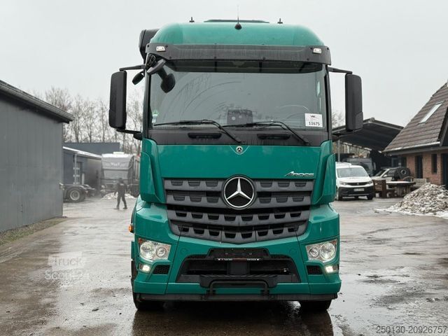 Holztransporter LKW MERCEDES-BENZ Arocs 2546 BL 6x4HAD Palfinger LK + Janzen T19