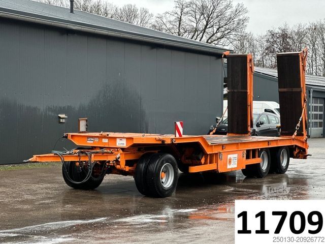 Низькорамний напівпричіп LANGENDORF TUE 24/100-3 Tieflader-Anhänger m. Laderampen