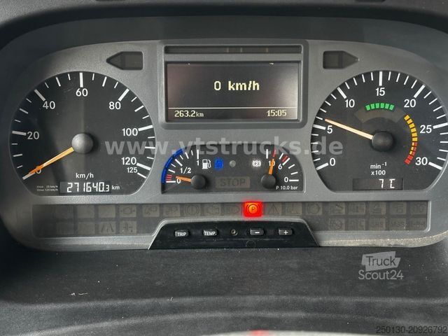 Tre-vejs tippevogn MERCEDES-BENZ Atego 818 4x2 Terex-Ladekran, Meiller-DSK, 7.5 t