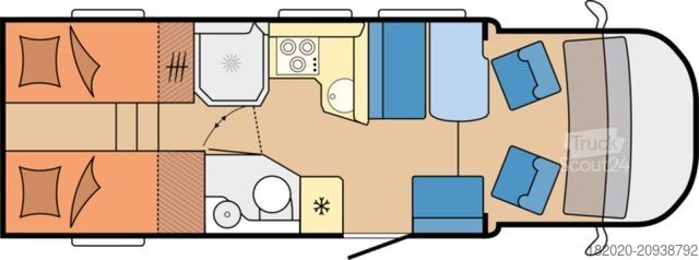 Halvintegrerad husbil HOBBY Optima De Luxe T70 GE (ex.27) Autom., SAT, Lit.