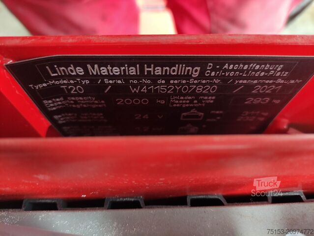 Transpalettes électriques Linde T20-1152