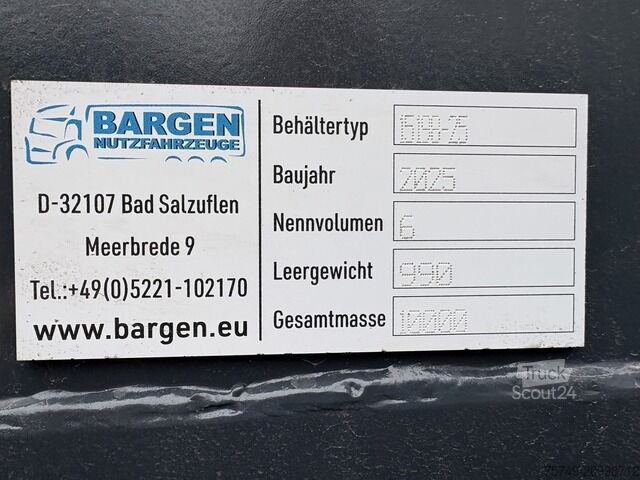 Remorque à châssis interchangeable ungesetzt Abrollcontainer City 3.8m x 2.15m x 0.75m sofort verfügbar!