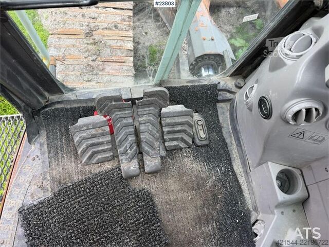 Pelle sur chenilles Volvo ECR305CL excavator w/ GPS, sanding bucket and roto