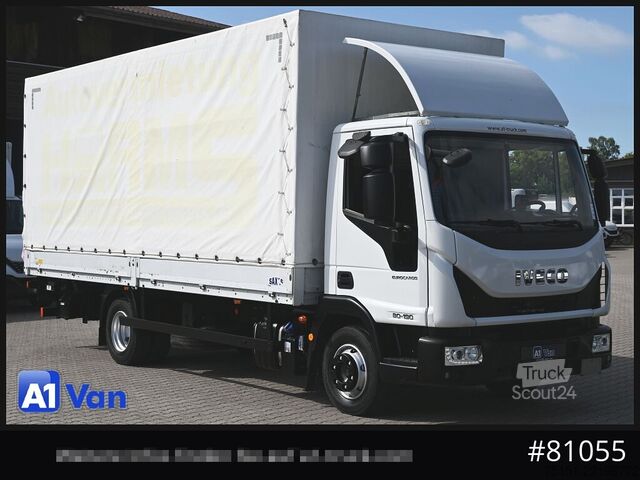 Aangepaste bestelwagen IVECO Eurocargo 80E19 Pritsche Plane, LBW, Luftfederung