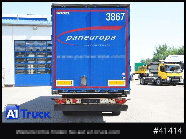 Brandalı açık yarı römork KOEGEL S 24 Tautliner, Code XL, BPW,  1 Vorbesitzer, VDI 2700