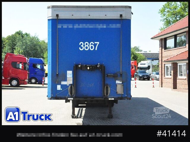 Brandalı açık yarı römork KOEGEL S 24 Tautliner, Code XL, BPW,  1 Vorbesitzer, VDI 2700