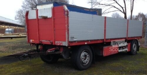 Åben trailer  Aschwege Anhänger 2 Achser m. Bordwänden NL 13,96t