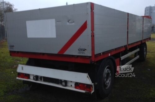 Åben trailer  Aschwege Anhänger 2 Achser m. Bordwänden NL 13,96t