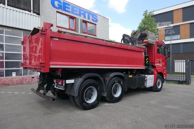 Samovoz z žerjavom MAN TGS 26.480 | 6X6 | 2 Side Tipper + Hydraulic du...