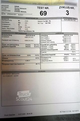 Truckbatteri GRUMA 80 Volt 5 PzQ 860 Ah