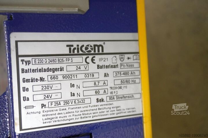 аккумулятор для погрузчика TRICOM Tricom Futur 24V/60A