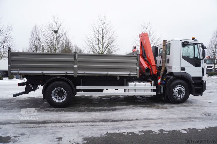 Üç taraflı damperli kamyon Iveco Stralis 19.310 E6 4x2 / Fassi F155A.0.22