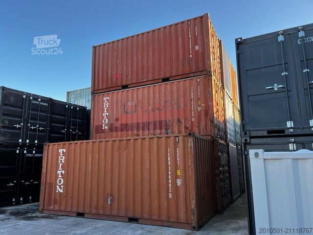 Conteneur d'expédition 20 Fuß Seecontainer / top Lagercontainer dicht & trocken