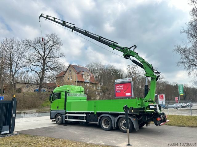 LKW mit Pritsche (offen) MAN TGX 26.440 Pritsche Montagekran 25m Seilwinde