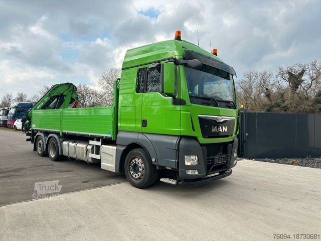 LKW mit Pritsche (offen) MAN TGX 26.440 Pritsche Montagekran 25m Seilwinde