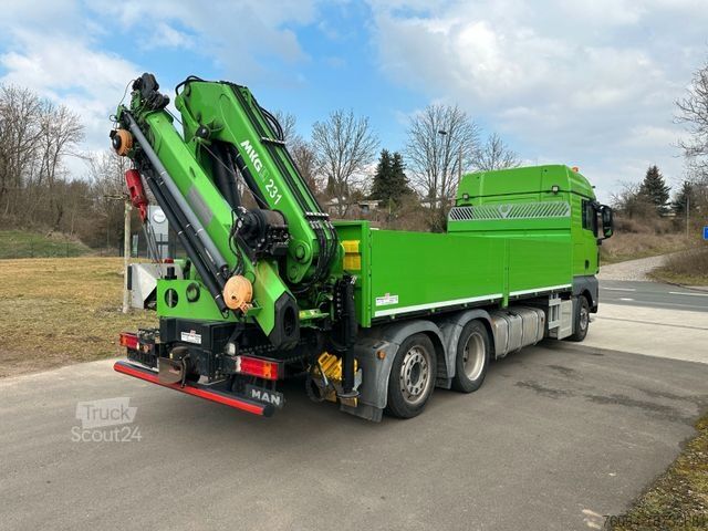 LKW mit Pritsche (offen) MAN TGX 26.440 Pritsche Montagekran 25m Seilwinde