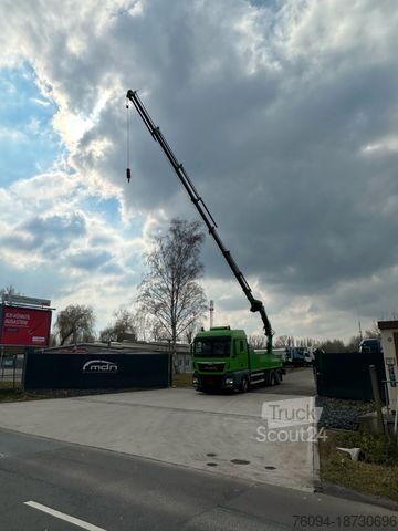Autožeriav MAN TGX 26.440 Pritsche Montagekran 25m Seilwinde