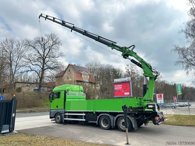 Autožeriav MAN TGX 26.440 Pritsche Montagekran 25m Seilwinde