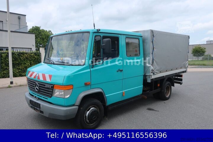 Gardinsided kassevogn MERCEDES-BENZ Nr.257 Vario 614D 1. Hand / DoKa KOMRESSOR