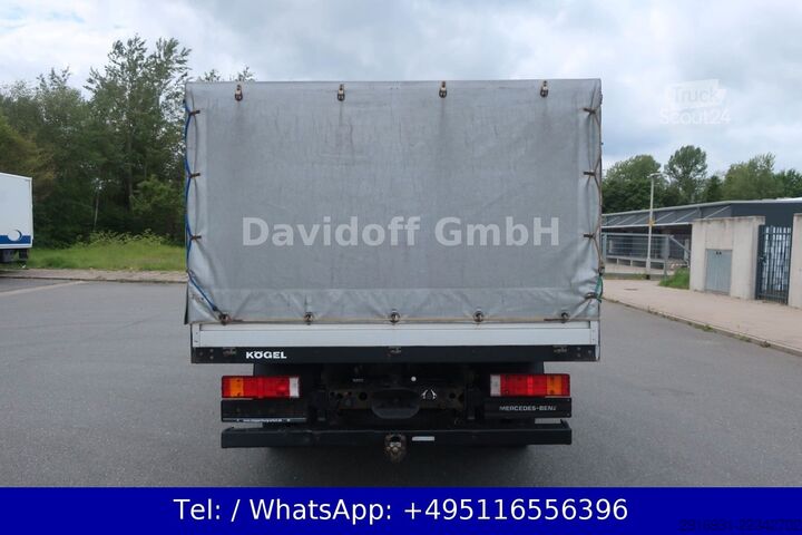 Gardinsided kassevogn MERCEDES-BENZ Nr.257 Vario 614D 1. Hand / DoKa KOMRESSOR