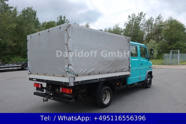 Gardinsided kassevogn MERCEDES-BENZ Nr.257 Vario 614D 1. Hand / DoKa KOMRESSOR