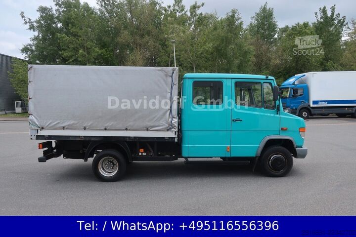 Gardinsided kassevogn MERCEDES-BENZ Nr.257 Vario 614D 1. Hand / DoKa KOMRESSOR